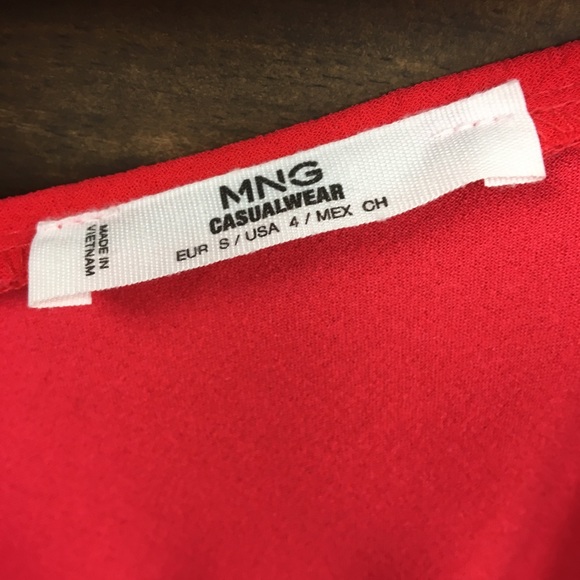 MNG | Faux Wrap Pleated Strappy Dress - Picture 5 of 5